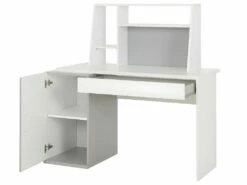 Bureau Avec Rangements Iséo Blanc Et Gris Clair -DECO Ventes meuble bureau 13069645