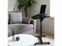 Table Pour Ordinateur à Roulettes Noire SABINE - HAPPY GARDEN -DECO Ventes meuble bureau 13089335