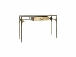 Bureau 1 Tiroir Métal Or Vieilli - ELUTAN 10 Bureau 1 Tiroir Métal Or Vieilli - ELUTAN -DECO Ventes meuble bureau 17631699