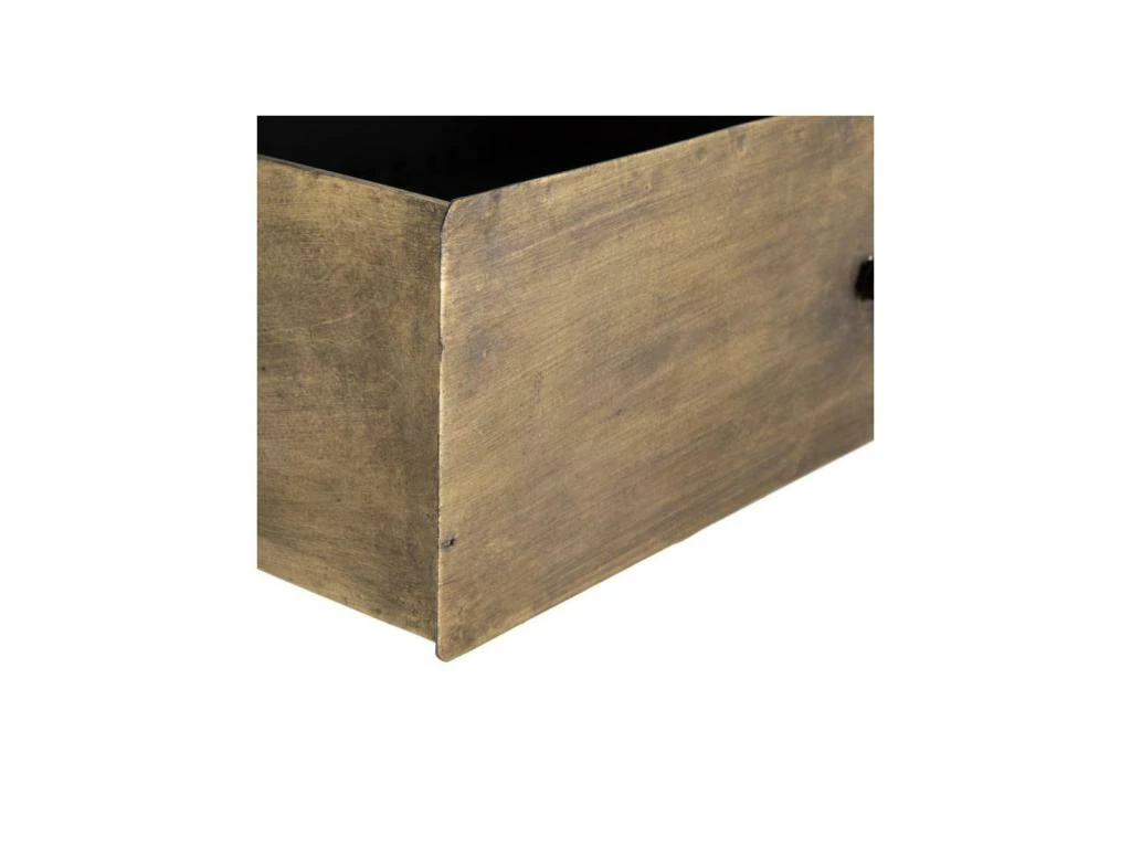 Bureau 1 Tiroir Métal Or Vieilli - ELUTAN 6 Bureau 1 Tiroir Métal Or Vieilli - ELUTAN – Image 4