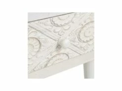 Bureau 3 Tiroirs Bois Clair/Blanc - LINO -DECO Ventes meuble bureau 17636309