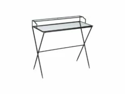 Bureau Métal/Verre Noir - NAPLA