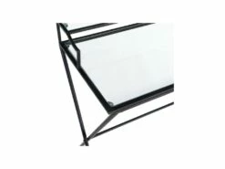 Bureau Métal/Verre Noir - NAPLA 10 Bureau Métal/Verre Noir - NAPLA -DECO Ventes meuble bureau 17636317