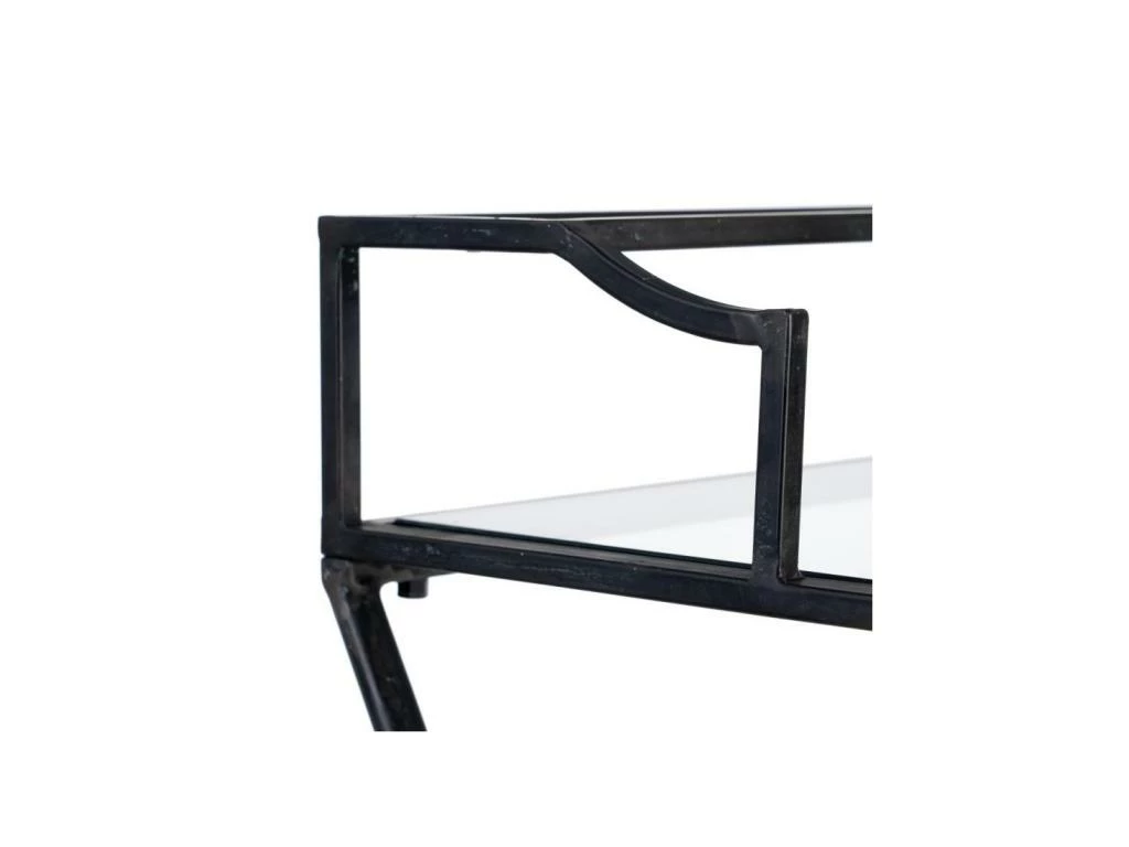 Bureau Métal/Verre Noir - NAPLA 6 Bureau Métal/Verre Noir - NAPLA – Image 4