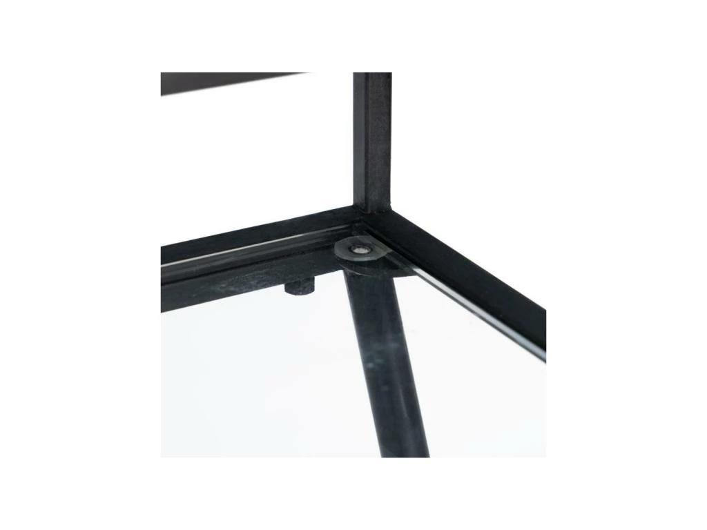 Bureau Métal/Verre Noir - NAPLA 8 Bureau Métal/Verre Noir - NAPLA – Image 6