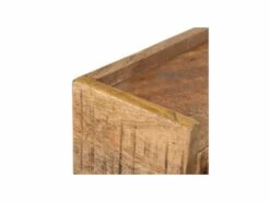 Bureau 2 Tiroirs 1 Niche Bois De Manguier/Métal - LEKNU -DECO Ventes meuble bureau 17789073