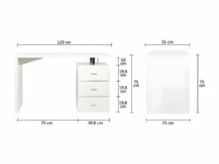 Bureau Avec 3 Tiroirs - MINISTER -DECO Ventes meuble bureau 18363011