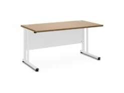 Bureau Informatique Ordinateur 140 X 73 Cm Marron Blanc 14_0005957