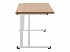 Bureau Informatique Ordinateur 140 X 73 Cm Marron Blanc 14_0005957 -DECO Ventes meuble bureau 19088679