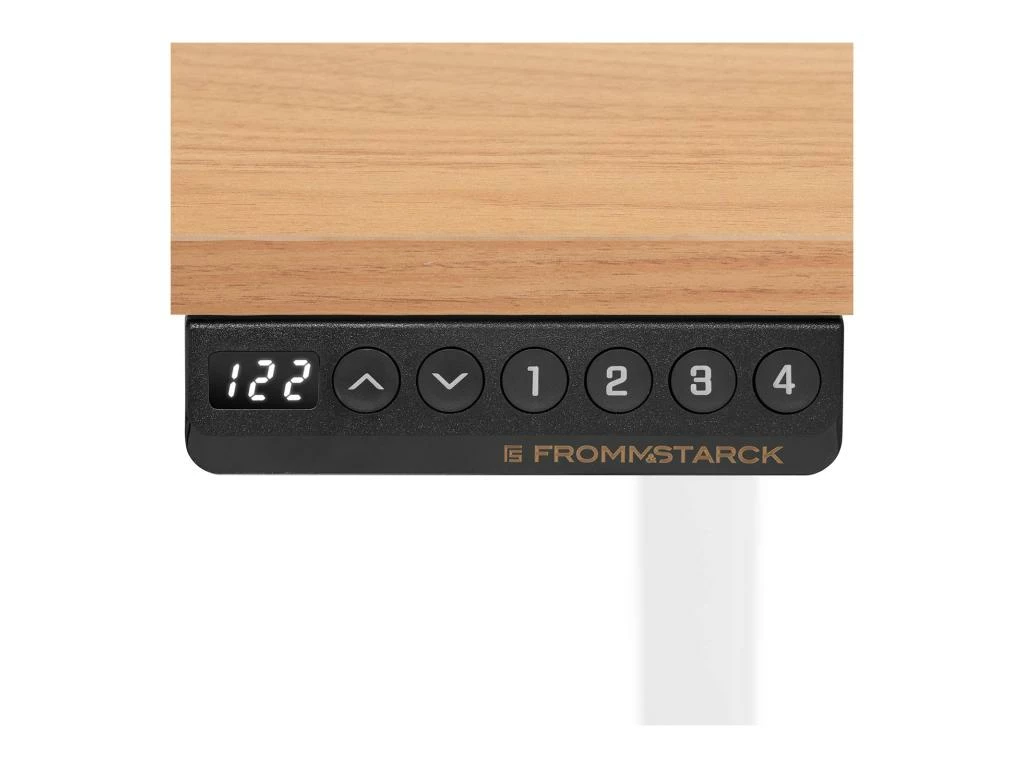 Bureau Assis-debout 90 Watts 120 X 60 Cm Marron Blanc 14_0005944 4 Bureau Assis-debout 90 Watts 120 X 60 Cm Marron Blanc 14_0005944 â Image 2