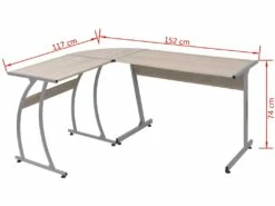 Bureau Table Meuble Travail Informatique Coin En Forme De L Chêne 0502063 9 Bureau Table Meuble Travail Informatique Coin En Forme De L Chêne 0502063 -DECO Ventes meuble bureau 19088807