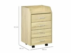 Caisson De Bureau NINO Chêne Clair -DECO Ventes meuble bureau 19165977