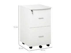 Caisson De Bureau Verouillable ROLPH Blanc 9 Caisson De Bureau Verouillable ROLPH Blanc -DECO Ventes meuble bureau 19166013