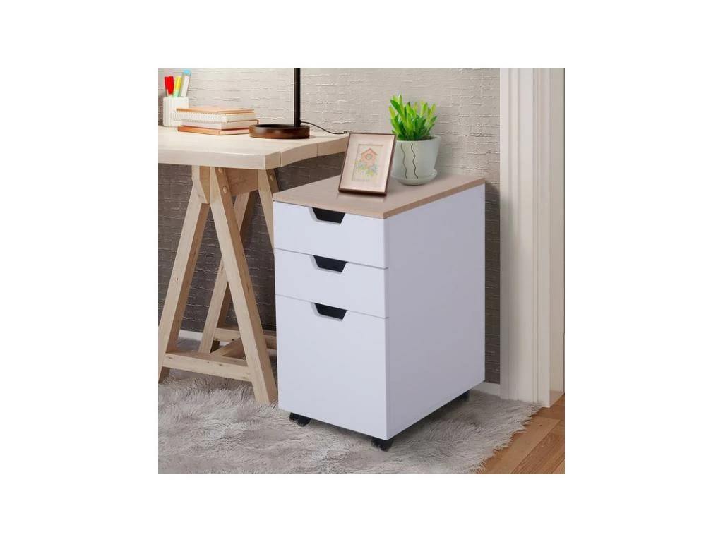 Caisson De Bureau BRICK Blanc 4 Caisson De Bureau BRICK Blanc â Image 2