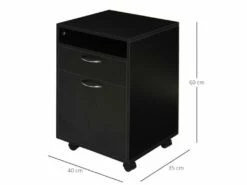 Caisson De Bureau FANNY Noir -DECO Ventes meuble bureau 19166113