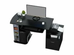 Bureau Informatique Kong Noir -DECO Ventes meuble bureau 19169297