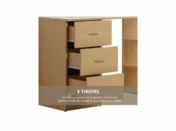 Bureau Informatique STANFORD Bois Clair 15 Bureau Informatique STANFORD Bois Clair -DECO Ventes meuble bureau 19169469