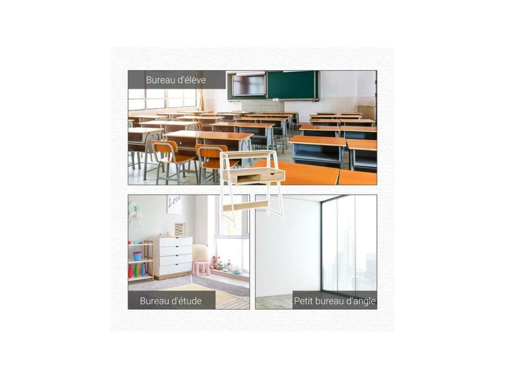 Bureau Secrétaire MARILYN Blanc 9 Bureau Secrétaire MARILYN Blanc – Image 7