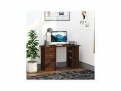 Bureau Informatique RICARDO Brun -DECO Ventes meuble bureau 19169539