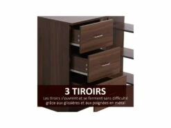 Bureau Informatique RICARDO Brun -DECO Ventes meuble bureau 19169541