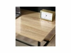 Bureau Informatique Avec étagères SOHO Noir Et Bois -DECO Ventes meuble bureau 19170205