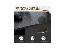 Bureau Informatique STELLAR Noir -DECO Ventes meuble bureau 19170229