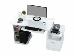 Bureau Informatique Kong Blanc -DECO Ventes meuble bureau 19170263