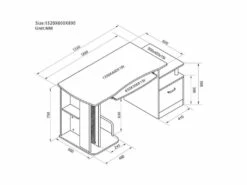 Bureau Informatique Kong Blanc -DECO Ventes meuble bureau 19170267