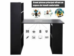 Bureau Multi-rangement Elina Noir 14 Bureau Multi-rangement Elina Noir -DECO Ventes meuble bureau 19170345