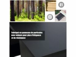 Bureau Multi-rangement Elina Noir 16 Bureau Multi-rangement Elina Noir -DECO Ventes meuble bureau 19170349