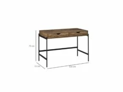 Bureau Industriel TONY Noir Et Bois -DECO Ventes meuble bureau 19170489