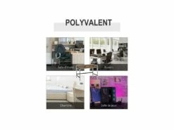 Bureau Industriel TONY Noir Et Bois -DECO Ventes meuble bureau 19170497