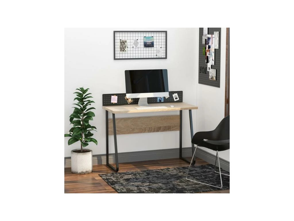 Bureau Secrétaire ETHAN Chêne Clair 6 Bureau Secrétaire ETHAN Chêne Clair – Image 4