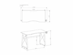 Bureau Gaming GAME Noir -DECO Ventes meuble bureau 19171121
