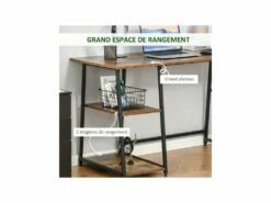 Bureau Informatique PASCAL Brun -DECO Ventes meuble bureau 19171143