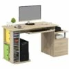 Bureau Informatique Kong Aspect Bois De Chêne -DECO Ventes meuble bureau 19171327