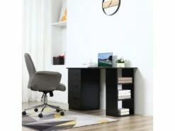 Bureau Informatique HAROLD Noir -DECO Ventes meuble bureau 19171403