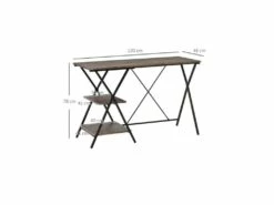 Bureau Industriel TRIPLEX Bois Et Noir -DECO Ventes meuble bureau 19187183