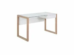 Bureau STANFORD Blanc Et Bois