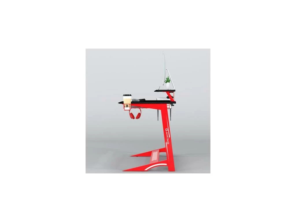 Bureau Gaming Taroudant Rouge/Noir 7 Bureau Gaming Taroudant Rouge/Noir – Image 5