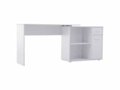 Bureau Informatique Multi Rangements Nito Blanc -DECO Ventes meuble bureau 19193181