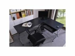 Bureau Informatique – Noir/gris -DECO Ventes meuble bureau 19193279