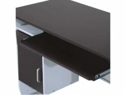 Bureau Informatique MDF Brun-noir Et Blanc -DECO Ventes meuble bureau 19193339