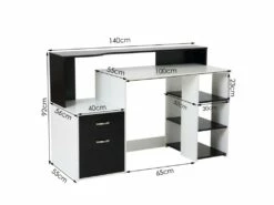 Bureau Informatique Ase Noir Et Blanc 13 Bureau Informatique Ase Noir Et Blanc -DECO Ventes meuble bureau 19193431