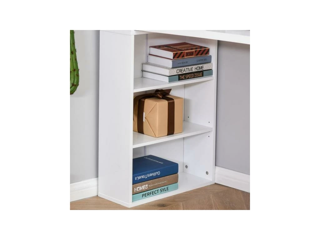 Bureau Mural Bibliothèque FLORY Blanc 10 Bureau Mural Bibliothèque FLORY Blanc – Image 8