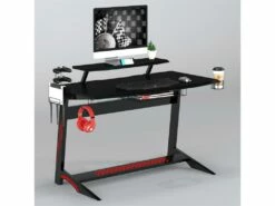 Bureau Gaming Taroudant Noir -DECO Ventes meuble bureau 19193681