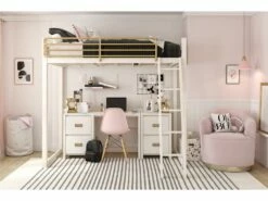 Bureau Caisson Avec 2 Tiroirs En MDF Blanc -DECO Ventes meuble bureau 21580441