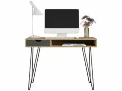 Bureau Avec 1 Tiroir En HDF Nature -DECO Ventes meuble bureau 21580633