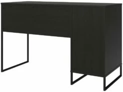 Bureau Ordinateur Caisson 1 Porte En MDF Chêne Noir -DECO Ventes meuble bureau 21693617