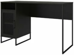 Bureau Ordinateur Caisson 1 Porte En MDF Chêne Noir -DECO Ventes meuble bureau 21693621